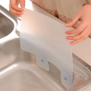 Kitchen Sink Water Splash Proof Retaining Plate With Attached Sucker baffle - Picture 1 of 4