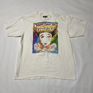 Vintage 90’ Fred Babb Art Painting Take Time For Yourself Tee Shirt What Is Art Pop - Bild 1 von 12