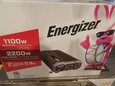 ENK1100 Energizer 1100 Watt 12V DC to 110V AC Power Inverter w/ USB - Image 1 of 3