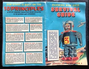Burning Man 2018 I Robot Survival Guide Black Rock Desert Gerlach Nevada + decal - Picture 1 of 6
