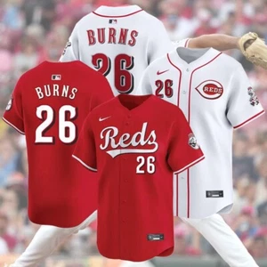 SALE! Stitched Chase Burns #26 Cincinnati rot Name & Nummer Geschenk Fan Made - Bild 1 von 6