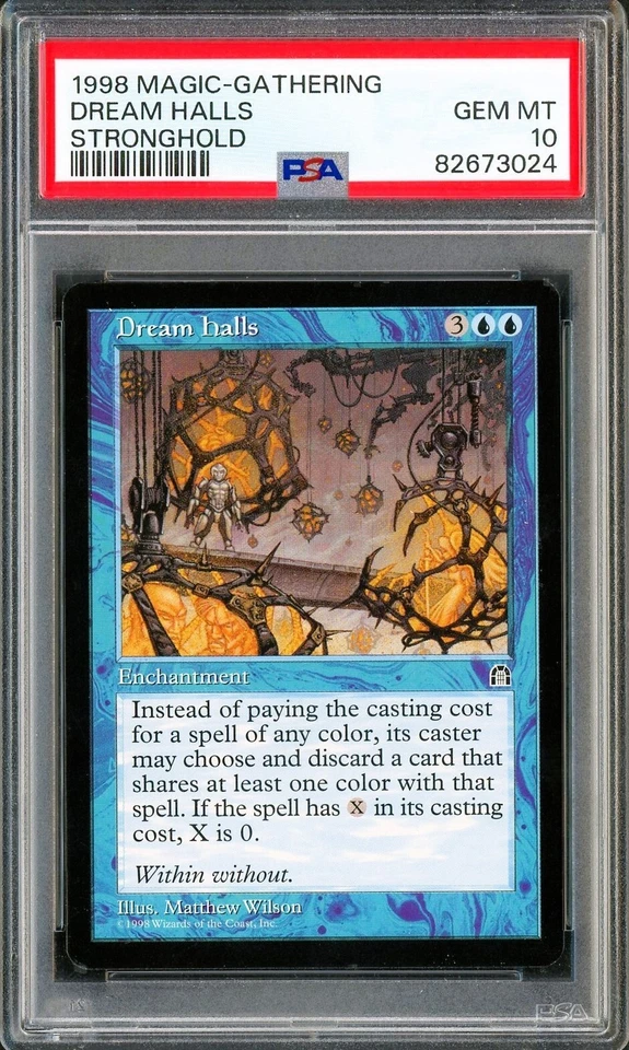 MTG Magic Gathering Reserved List - Stronghold - Dream Halls - PSA 10 NM BGS CGC - Image 1 of 1