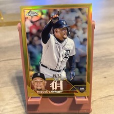 2023 Topps Chrome GOLD REFRACTORS 49/50 Miguel Cabrera Detroit Tigers