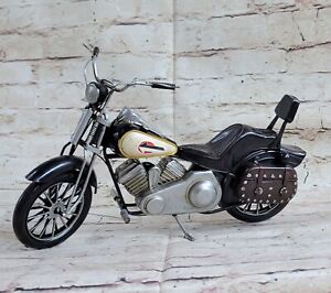 Detailed Handcrafted Indian Motorcycle 1:10 Scale Model Sculpture Home Decor LRG
