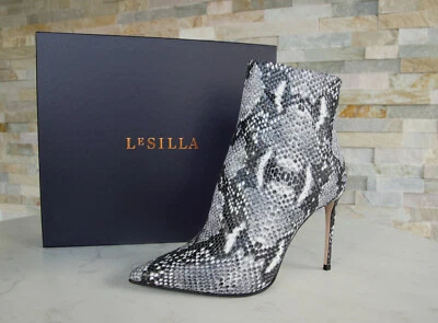 Le Silla EU 40 Botines Tacones Zapatos Serpiente Nuevo Anteriormente PVP 665 € Foto 1 de 4
