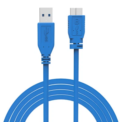 USB 3.0 CABLE TO MICRO B FOR WD SAMSUNG SEAGATE TOSHIBA EXTERNAL HARD DRIVES - Image 1 of 2