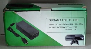 X-ONE COMPATIBLE AC ADAPTER POWER SUPPLY CORD FOR XBOX ONE - BLACK *NON OEM* - Picture 1 of 3