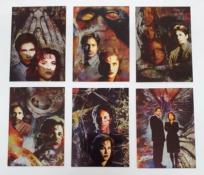 1995 Topps The X-Files Season 1 Etched Foil Cards Complete Set #s i1- i6 - Image 1 of 4