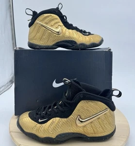 Nike Little Posite One Metallic Gold 644792-701 Sz 7 Foamposite W/ Box 2017 - Picture 1 of 17