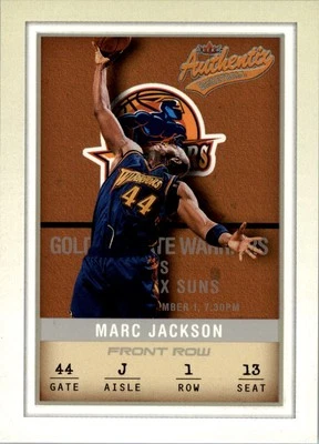 2001-02 Fleer Authentix Front Row Parallel #47 Marc Jackson/100 - BSK - Image 1 of 2