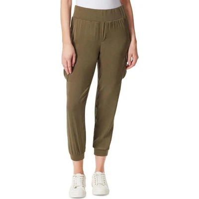 Jessica Simpson Pull-On Soft Utility Joggers Kalamata Military Green Size Large - Image 1 of 4