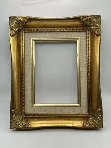 BAROQUE ORNATE PICTURE FRAME WOOD GOLD GILT VICTORIAN ANTIQUE FITS “5 x 7” - Picture 1 of 6