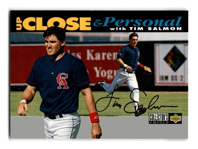 Tim Salmon 1994 Collector's Choice Silver Signature #639 California Angels Mint - Image 1 of 2