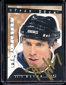 1994-95 Upper Deck Be A Player Petr Klima #RW Auto Autograph - Picture 1 of 2