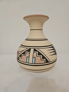 Desert Pueblo Keramik handbemalt Vase Gefäß signiert - Bild 1 von 5