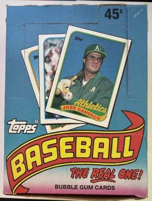 1989 Topps caixa de beisebol de pacotes de cera fechados! Ken Griffesy Jr - Imagem 1 de 4