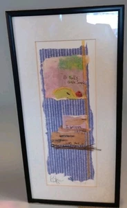 "SIMPLE"- Soul Soup Prayer Art by KRISTEN JONGEN- Michigan Framed/Matted/Signed - Picture 1 of 8
