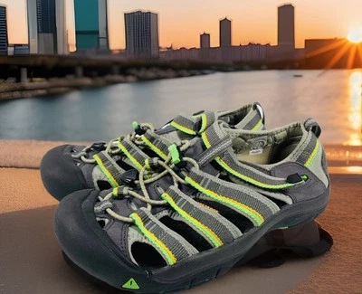 🔥 Sandalias deportivas Keen Newport H2 grises verdes impermeables senderismo 1014266 juveniles talla 6 Foto 1 de 4