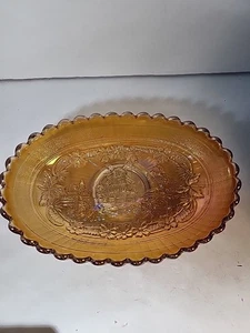 8 1/2" Imperial Carnival Glas Windmühle Ringelblume Oval Schüssel/Schale - Bild 1 von 4