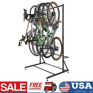 Garage Bike Rack Wall Mount Bicycle Storage Hanger with Adjustable Height 300lbs - Picture 1 of 11