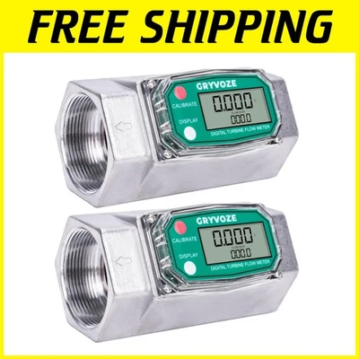 Accurate 2" Turbine Flow Meter - LCD Display, 15.8-132 GPM - Image 1 of 4