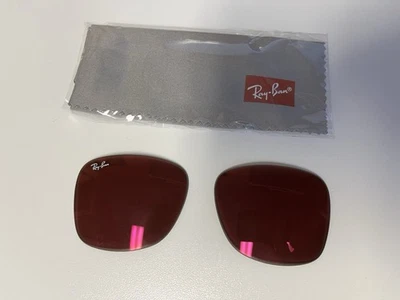 GENUINAS Ray Ban RB0840S MEGA WAYFARER Repuesto Lentes ROJAS 51 mm ESPEJO ROSA Foto 1 de 2