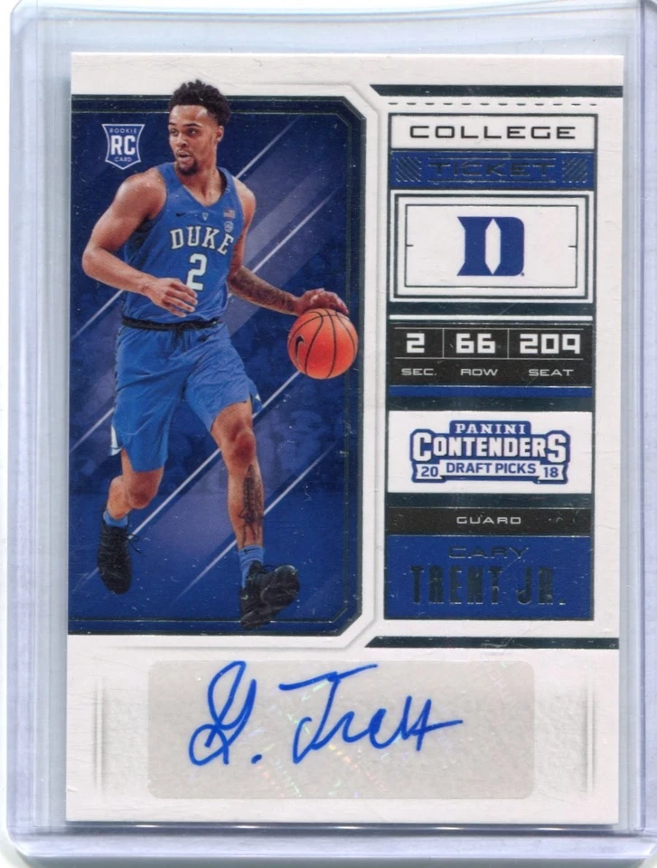 2018 Contenders - ГЭРИ ТРЕНТ - дебютант с автографом - DUKE BLUE DEVILS - Изображение 1 из 1