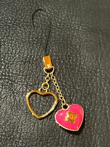 LOUIS VUITTON Bag charm Key chain holder ring Bijoux Sack Cool Heart AUTH Pink - Picture 1 of 18