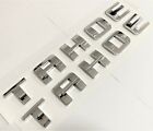 2PC CHROME TAHOE FIT CHEVY FRONT DOOR NAMEPLATE EMBLEM BADGE DECAL LETTERS 