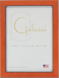 F. G. Galassi Italian Burnt Orange Burl Frame Made USA 27057 5" x 7" - Picture 1 of 1