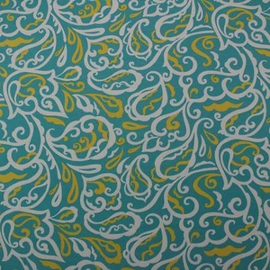 RICHLOOM ALBANY TURQUOISE BLUE ABSTRACT OUTDOOR INDOOR FABRIC BY THE YARD 54" W - Picture 1 of 4