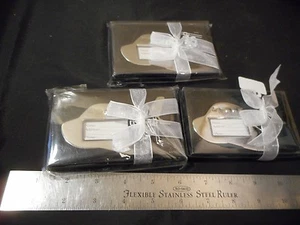 3 Kate Aspen silver tone metal luggage tags - Picture 1 of 3