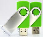 UNIREX Grün USB STICK SWIVEL GRÜN 1GB bis 128GB und 4  Bügelfarben wählbar.