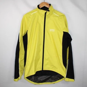 Gore Bike Wear Jacket Size M Paclite Goretex Yellow Full Zip Lightweight Cycling - Picture 1 of 18