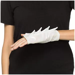 White Dragon Trainer Light Fury Halloween Costume Fingerless Gloves Adult/Child - Picture 1 of 1