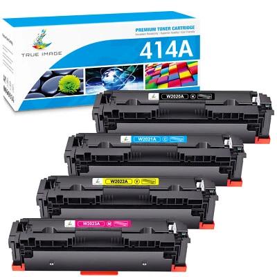 4 PACK Toner for HP 414A W2020A Color Laserjet Pro MFP M479fdw M454dw No Chip - Image 1 of 4