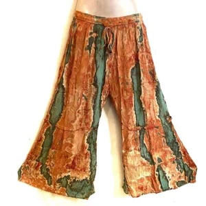 Pantaloni Harem Hippie Boho Festival Tie Dye Tier Palazzo Harem 222425 D - Foto 1 di 2