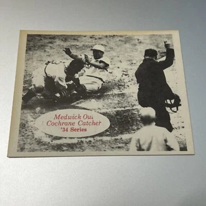 1974 TCMA 1934 St Louis Cardinals Black Joe Medwick Mickey Cochrane Out Catching - Picture 1 of 2
