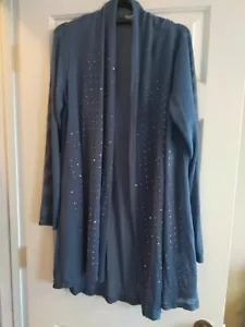 Sam Moon Blue Cardigan Size O/S - Picture 1 of 3