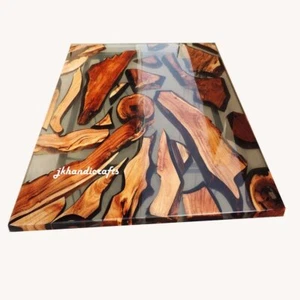 Epoxy Table Top Walnut Resin River Table Top Custom Order Kitchen Furniture - Picture 1 of 2