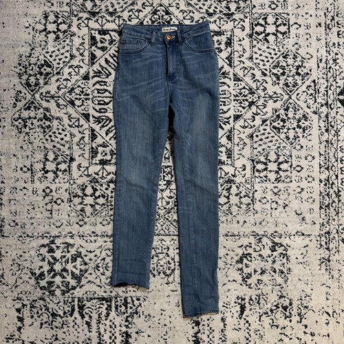 GUCCI Pantaloni Acne Jeans Unisex Blu Cotone Denim Taglia W26 L32 Casual Dritti Y2K Anni 90 F