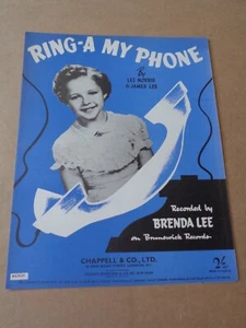 Brenda Lee - Ring A My Phone sheet music - Picture 1 of 1