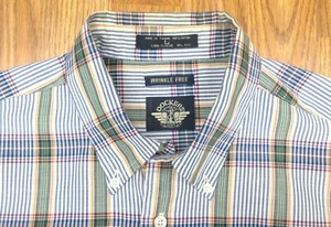CAMISA DOCKERS REGULAR FIT 100% ALGODÓN DE COLECCIÓN 1995 BLANCA, VERDE, AZUL MARINO Y ROJA GRANDE, L - Imagen 1 de 6