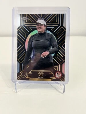 2024 Topps Chrome US Olympic Lilia Vu Athlete Nouveau CASE HIT #AN-1 SSP Golf - Image 1 of 2