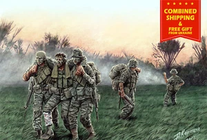 Master Box 35107 - 1/35 - Testa per la serie Huey, guerra del Vietnam - Foto 1 di 12