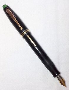 Safford Fifth Avenue "By Parker" Fountain Pen Black and Jade Working