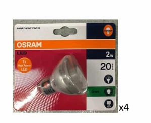 4 Stück Osram LED GU10 2W Grün 100-240V 30G 80318-01 - Bild 1 von 1