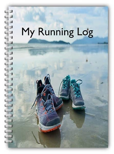 A5 MY RUNNING LOG BOOK DIARY 100 PAGES EXERCISE FITNESS TRAINERS WIRE BOUND 01 - Picture 1 of 5