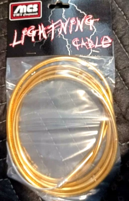MCS BMX Bike Brake Cable GOLD BLING BIKE CABLE Fit SE GT HARO HUTCH  REDLINE new - Image 1 of 3