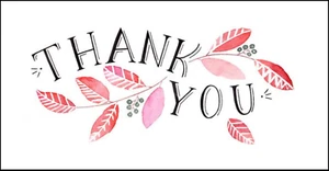48 x Thank You Stickers Labels Party Bags Sweet Cones Wedding Favours - Picture 1 of 4